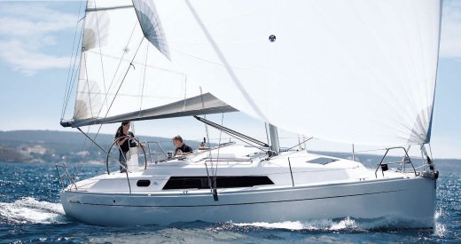Hanse 320 sailboat under sail