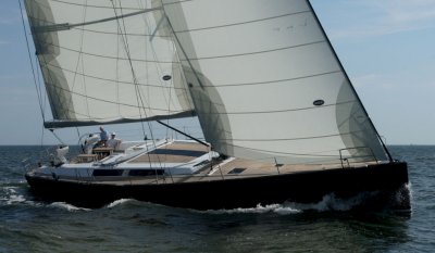 Hanse 630e sailboat under sail