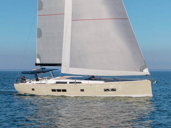 Hanse 675 sailboat under sail