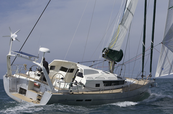 Exploration 45 Garcia sailboat under sail