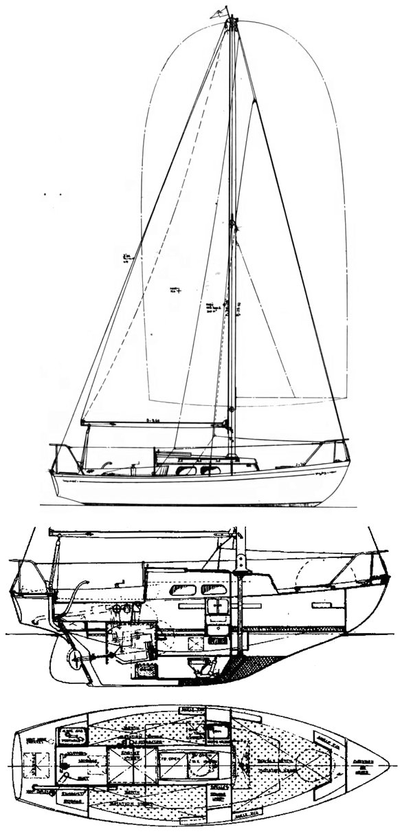 Heritage 20 sailboat under sail