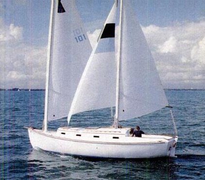 Herreshoff 31 cat ketch 31 sailboat under sail