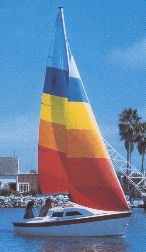 Holder 17 sailboat under sail