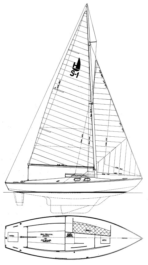 Holiday 24 sailor sailboat under sail
