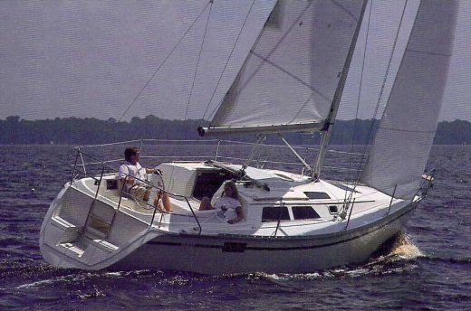 Hunter 30 2 sailboat under sail
