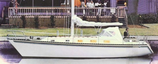 Hunter 36 sailboat under sail