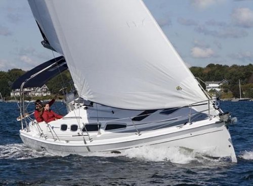 Hunter 36 2 sailboat under sail