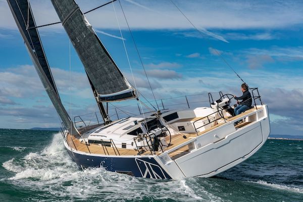 Dufour 530 sailboat under sail