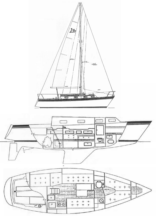 Intrepid 9m sailboat under sail