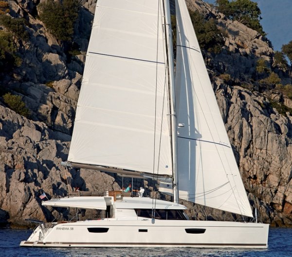 Ipanema 58 sailboat under sail