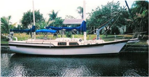 Irwin 46 sailboat under sail