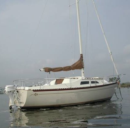 Islander 26 sailboat under sail
