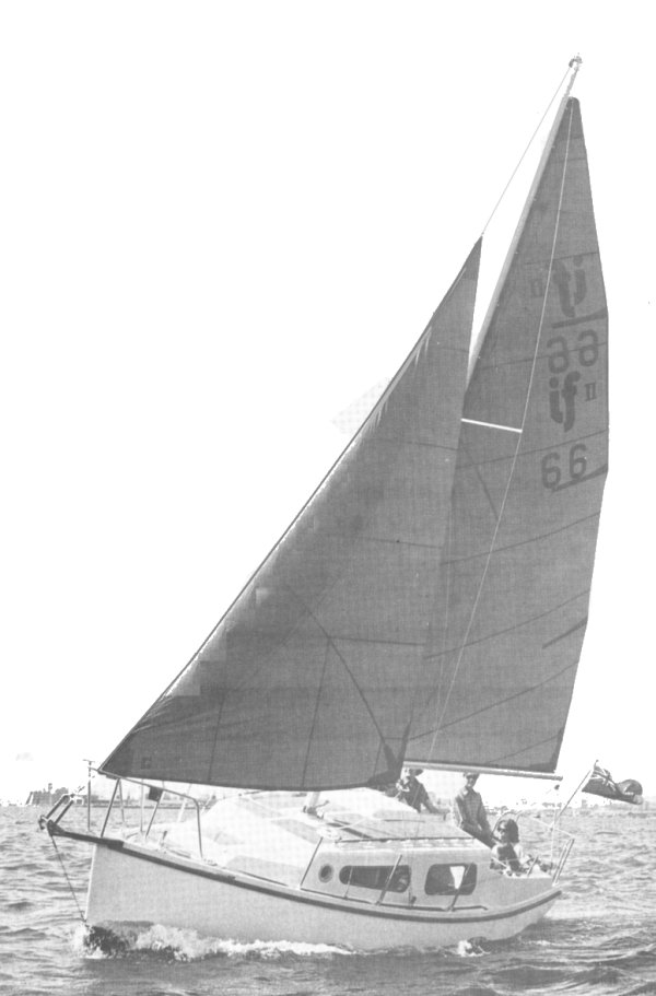 Itchen ferry 25 sailboat under sail