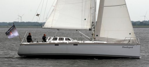 Ithaca 40 sailboat under sail