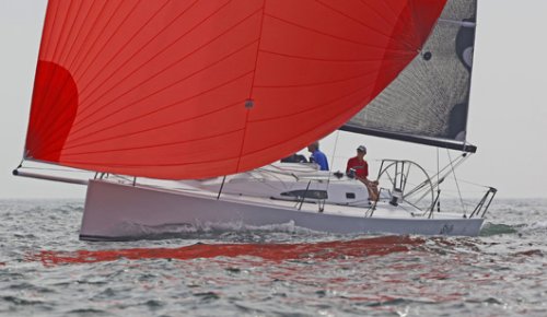 J111 sailboat under sail