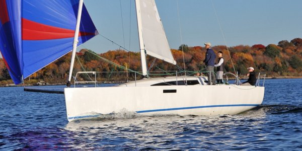 J112e sailboat under sail