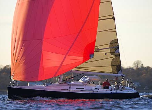 J124 sailboat under sail