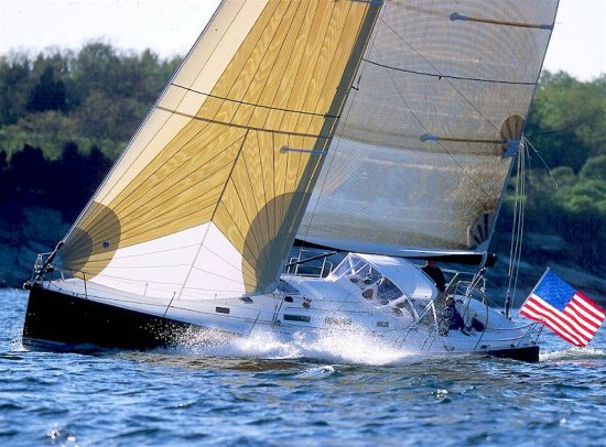 J145 sailboat under sail