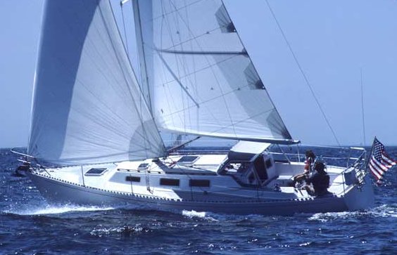 J34 c sailboat under sail