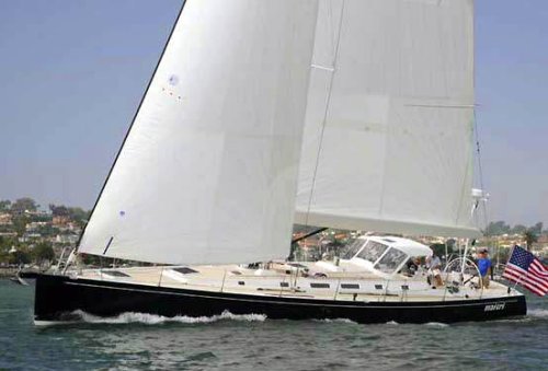 J65 sailboat under sail