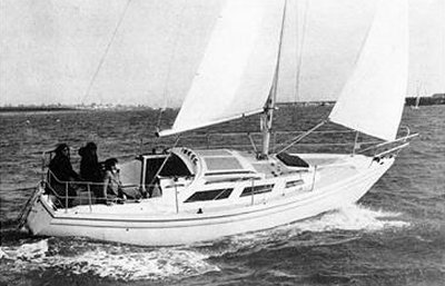 Jaguar 28 sailboat under sail