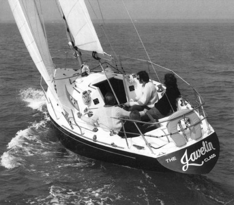 Javelin 30 parker sailboat under sail