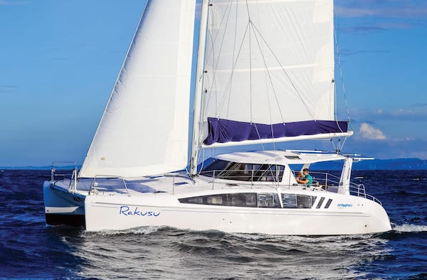 Seawind 1260 sailboat under sail
