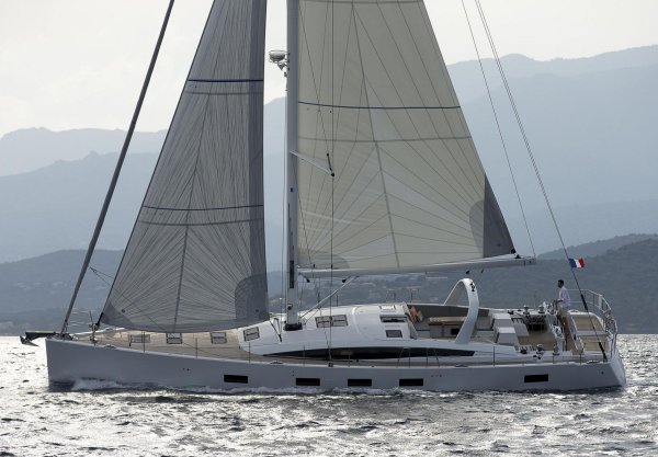 Jeanneau yachts 64 sailboat under sail