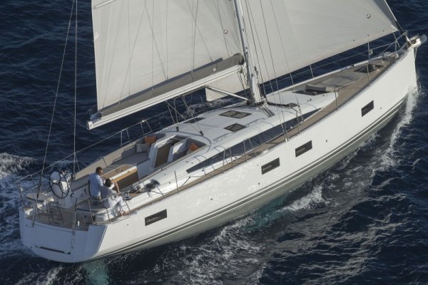Jeanneau yachts 54 sailboat under sail