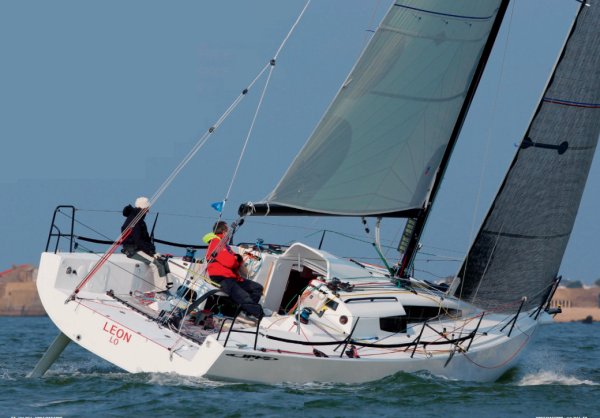 Jpk 1080 sailboat under sail