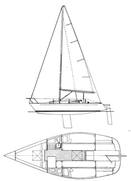 Kelley 24 sailboat under sail