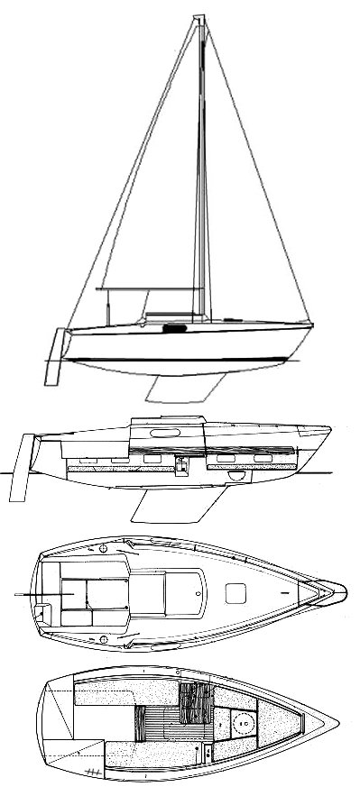 Kelt 620 sailboat under sail