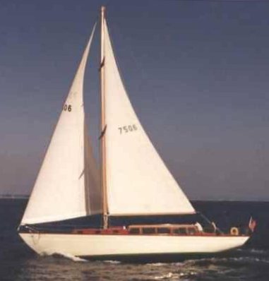 Kettenburg 50 sailboat under sail