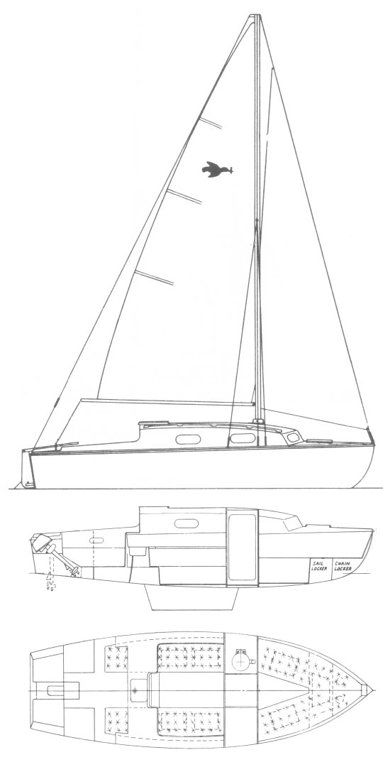 Kingfisher 20 1 sailboat under sail