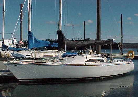 Kirby 30 sailboat under sail