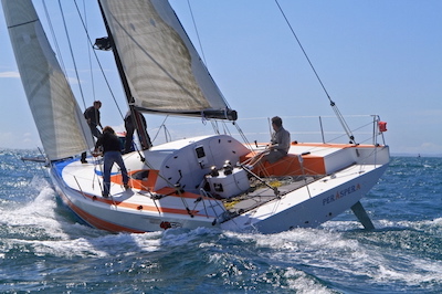 Kiwi 40fc sailboat under sail