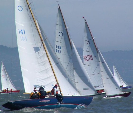 Knarr sailboat under sail