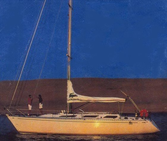 Lacoste 42 sailboat under sail