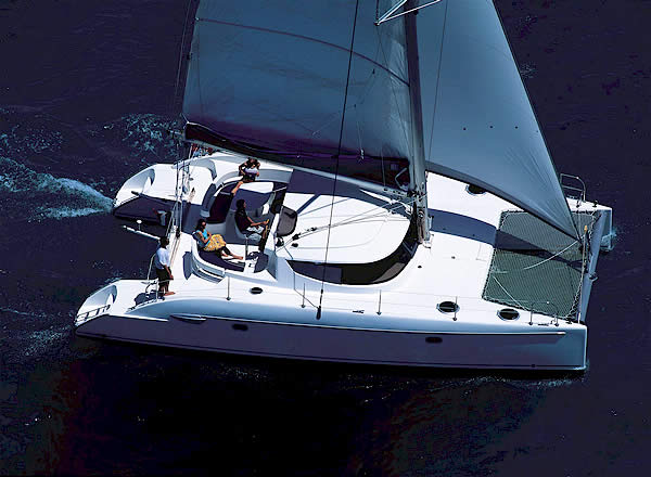 Lavezzi 40 sailboat under sail