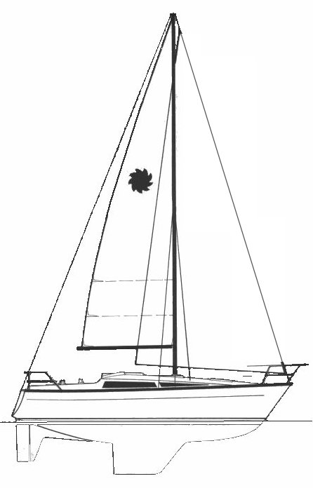 Leisure 29 sailboat under sail