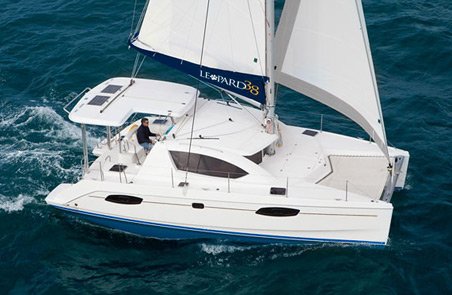 Leopard 38 sailboat under sail