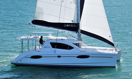 Leopard 39 sailboat under sail