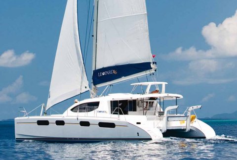 Leopard 46 moorings 4600 sailboat under sail