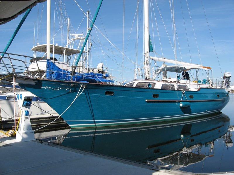 Liberty 49 sailboat under sail