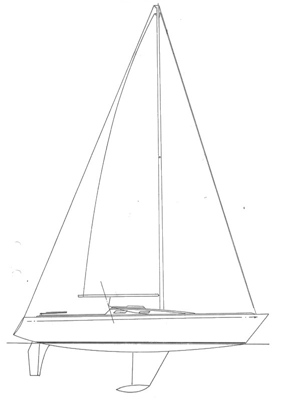 Lill scampi 26 sailboat under sail