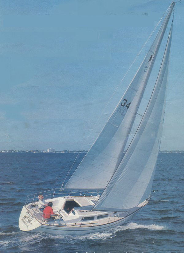 Lippincott 30 sailboat under sail