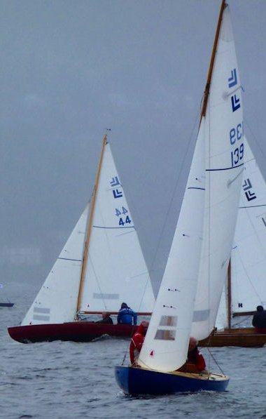 Loch long one design sailboat under sail