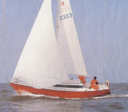 Standfast loper sailboat under sail