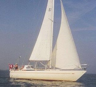Lord helmsman sailboat under sail