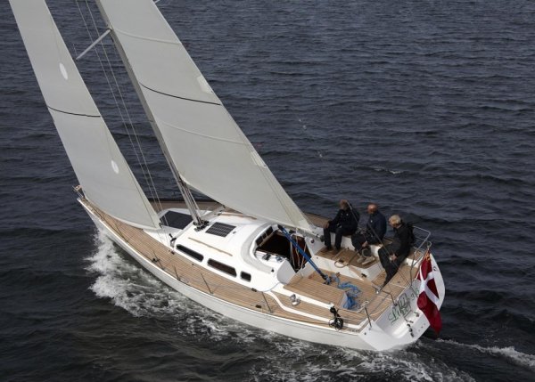 Luffe 36 sailboat under sail